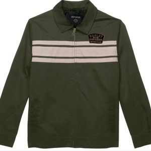 Genuine Harley Davidson Wrench Crew Jacket Woven Men’s Medium Green 97408-23VM